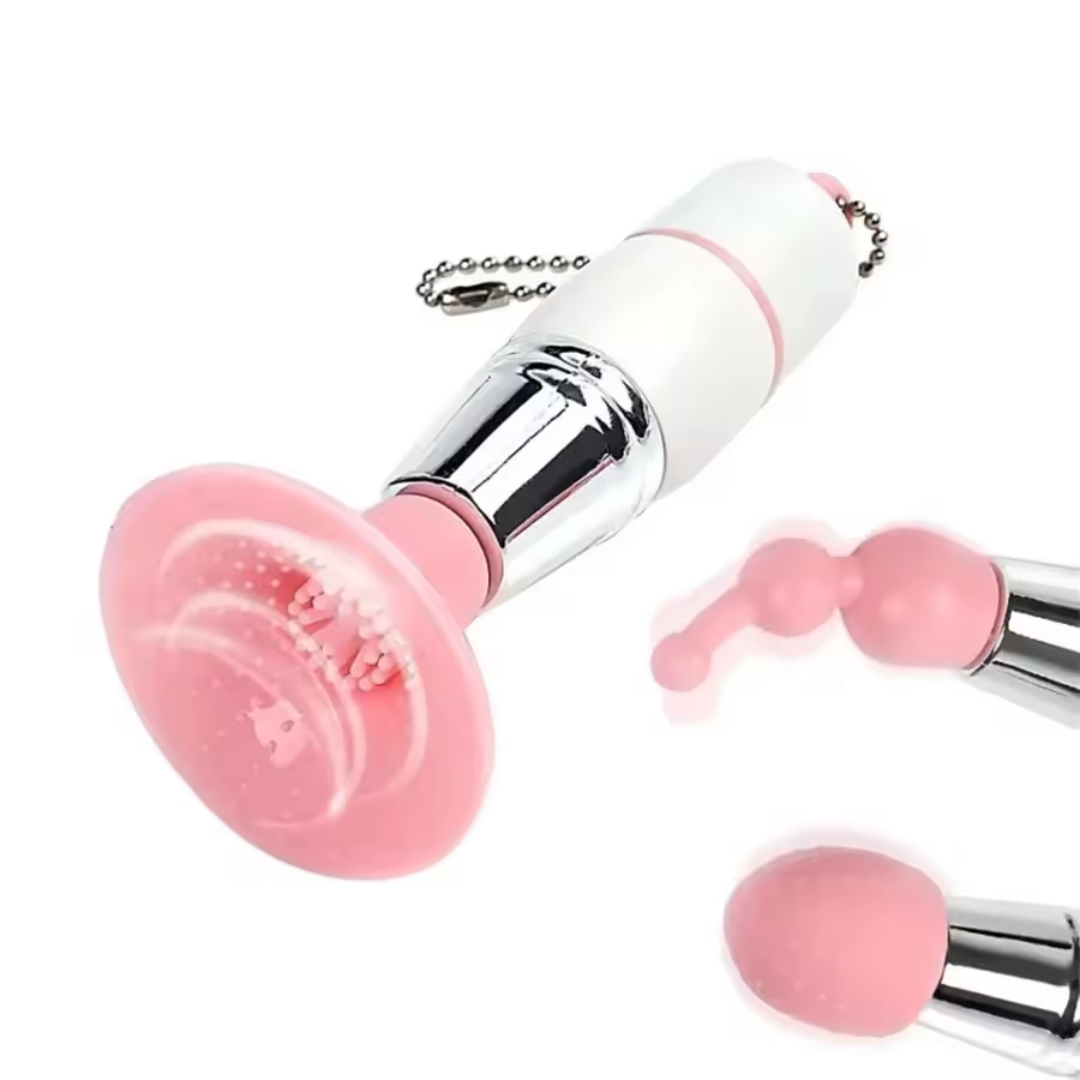 Mini Vibrador Tipo Bala 3 en 1, (estimulador de clítoris, punto g y pezón)